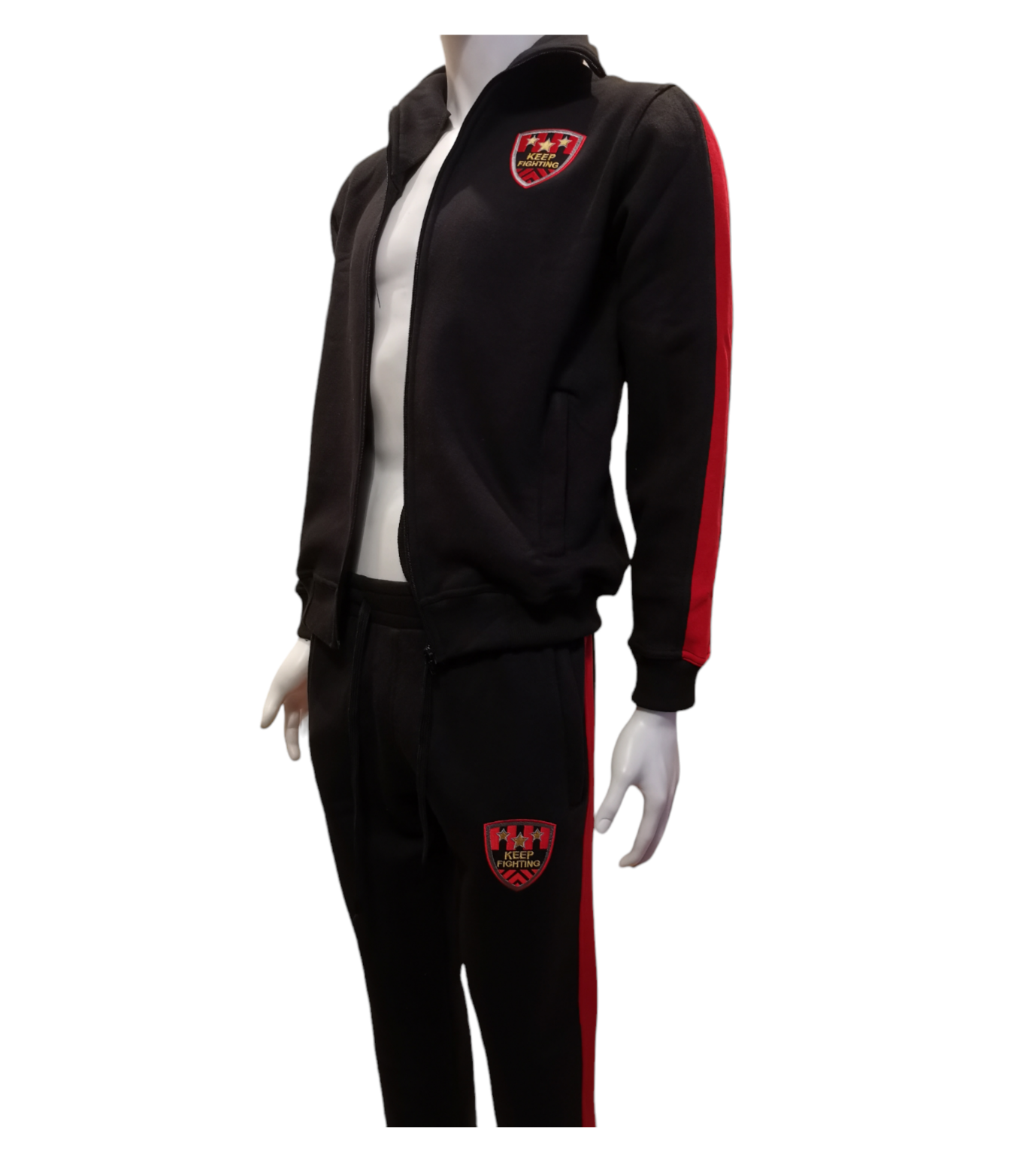 black and Red tracksuit