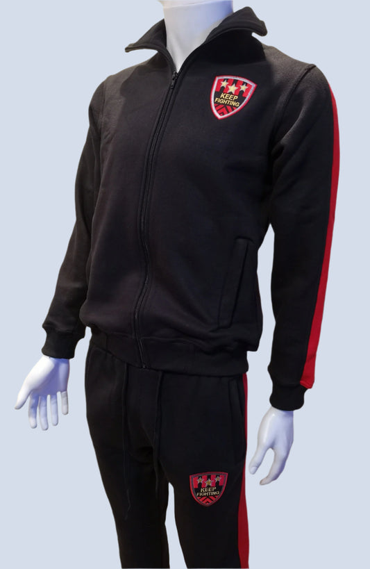 black and Red track suit