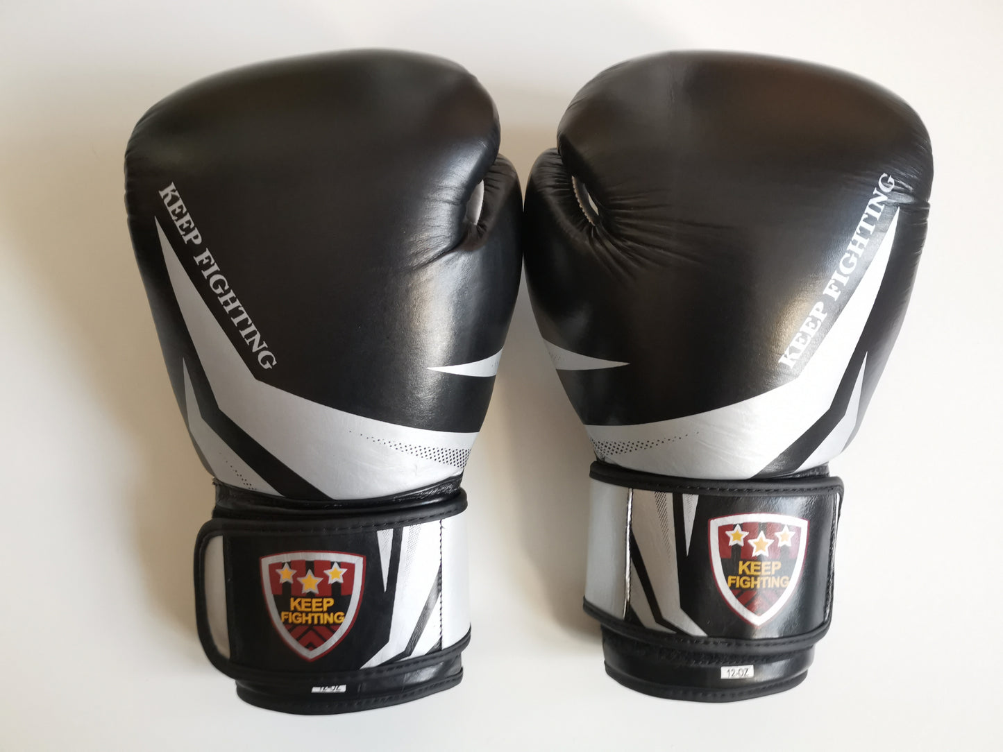 black and silver Gloves