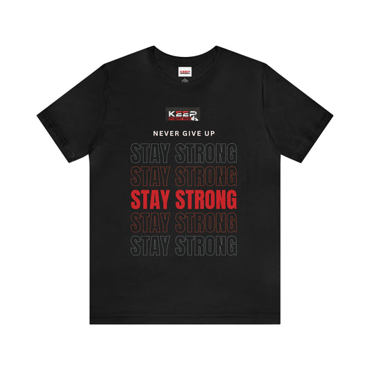 Keep Fighting 'Stay Strong' Colour block Tee