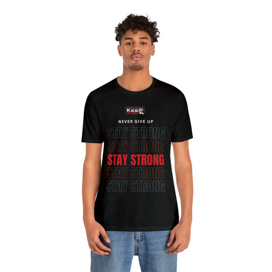 Keep Fighting 'Stay Strong' Colour block Tee