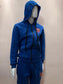 Keep Fighting Premium Cotton Tracksuit Royal Blue/Gold