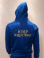 Keep Fighting Premium Cotton Tracksuit Royal Blue/Gold