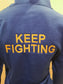 Keep Fighting Premium Cotton Tracksuit Royal Blue/Gold