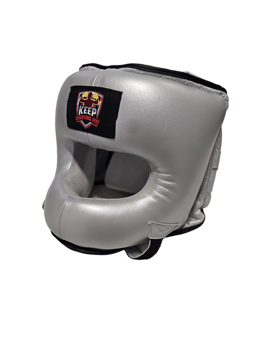 Keep Fighting Boxing Face Protector Headguard 'Silver Surfer'