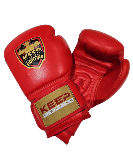 Keep Fighting PRODIGY Sparring Glove 'Red Redemption' Strap