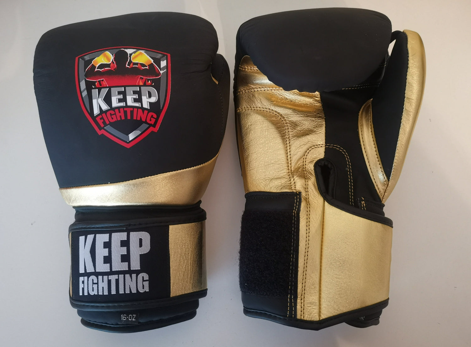 shiny gold gloves